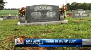 Lincoln County Man Digs Up Father in Cemetary